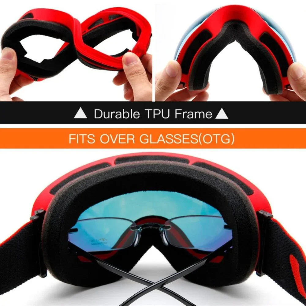 Ski Snowboard Goggles DETACHABLE LENS SYSTEM